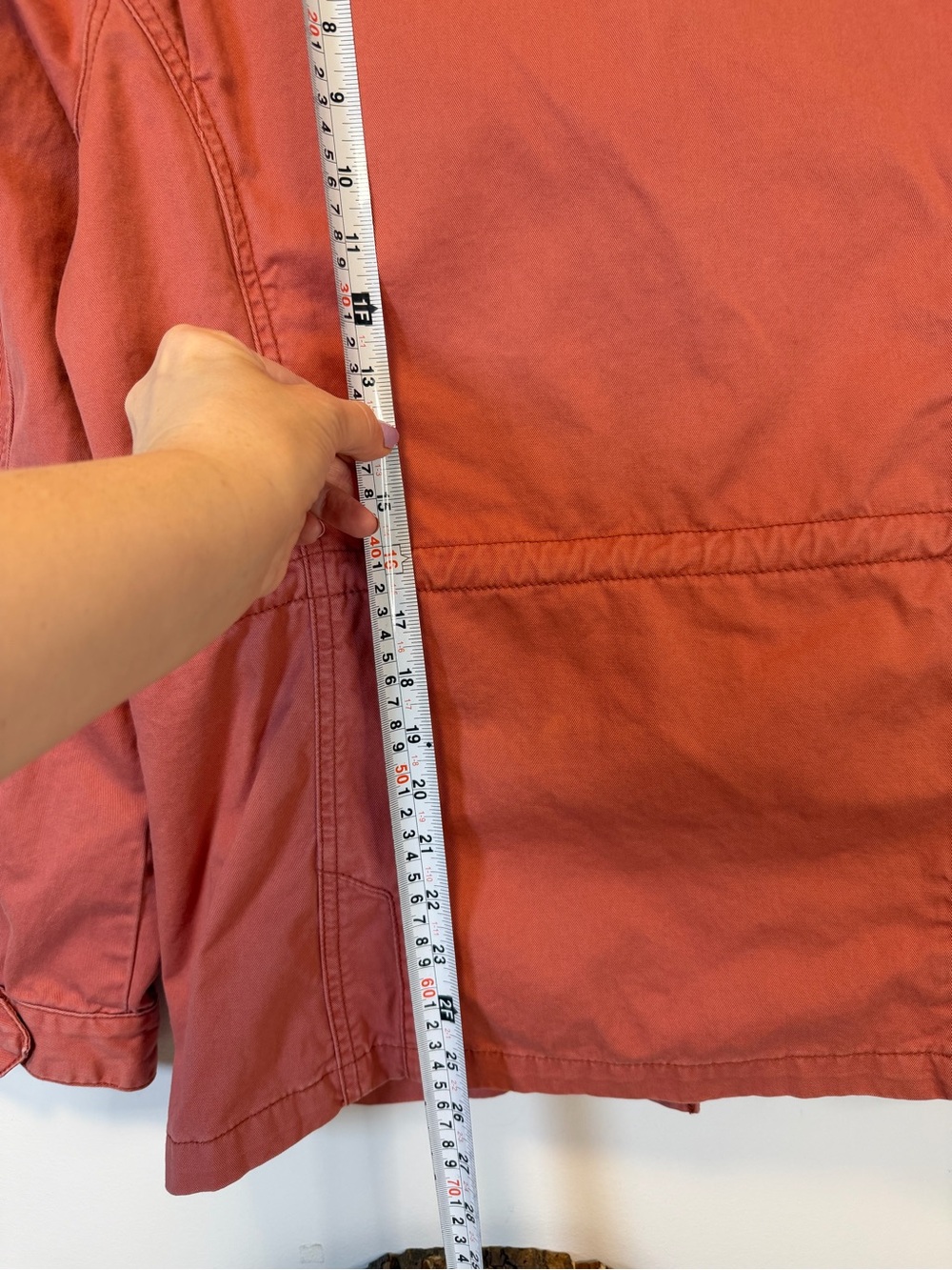 Thread & Supply Washed Rust Utility Jacket Zip Buttons Pockets Women’s Small - Picture 4 of 8